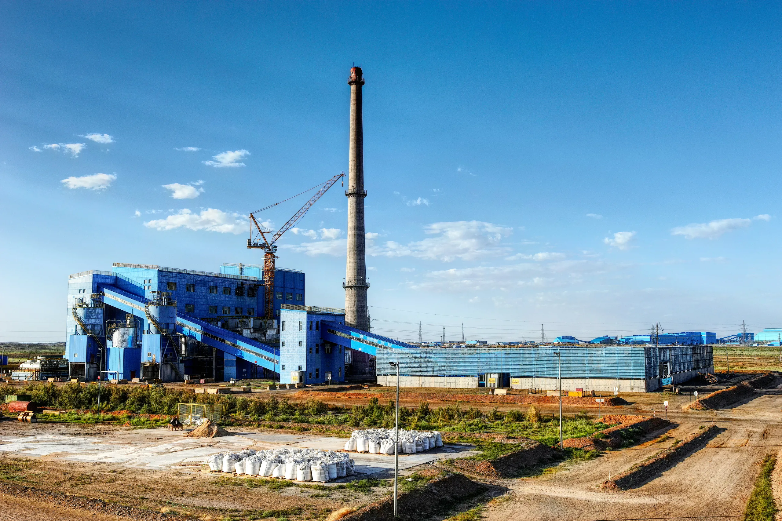 Central Heating Plant at the Oyu Tolgoi mine site