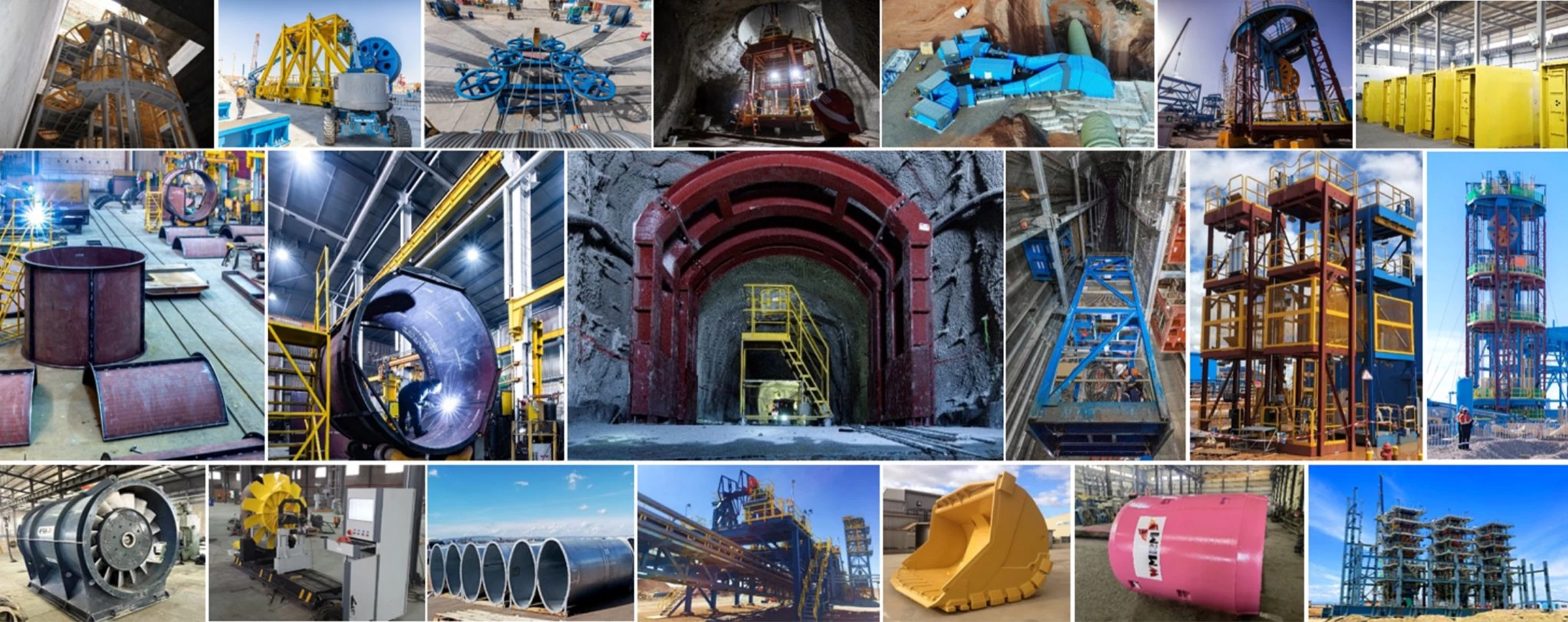 Local manufacturing service operation project collage