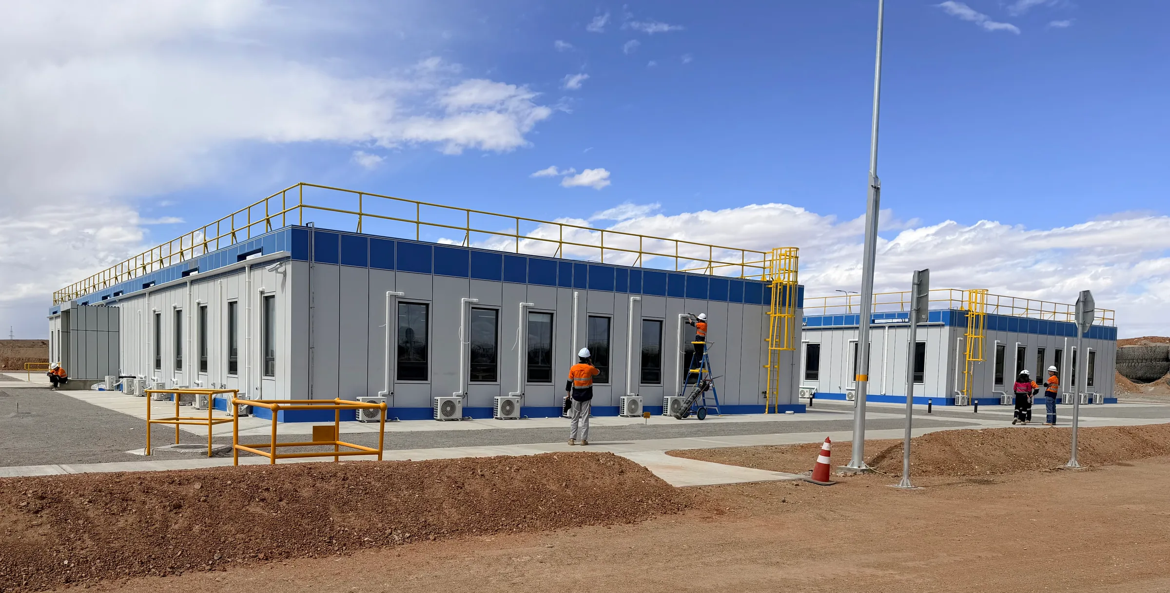 Completed Open Pit Mine Control Center Office at Oyu Tolgoi
