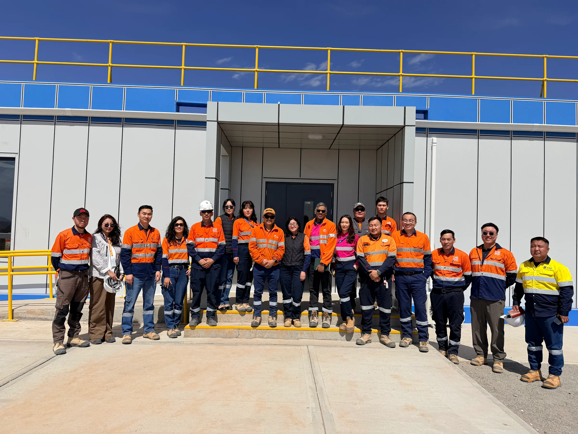 Project team at the completed Open Pit Mine Control Center Office